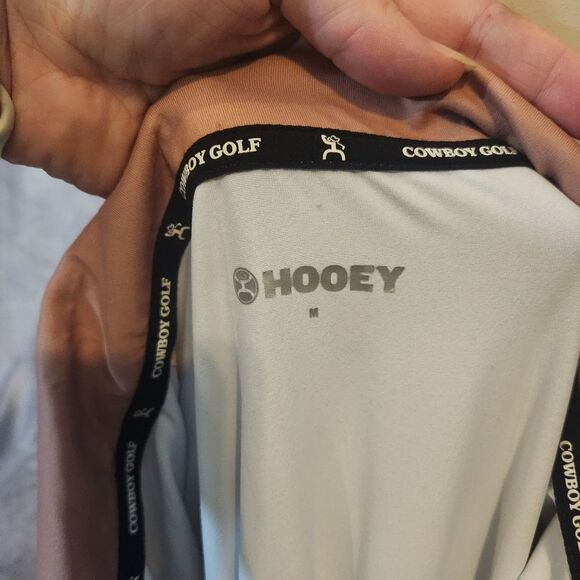 Men's Hooey Orange Cowboy Golf Polo Shirt Size Medium - Picture 5 of 5